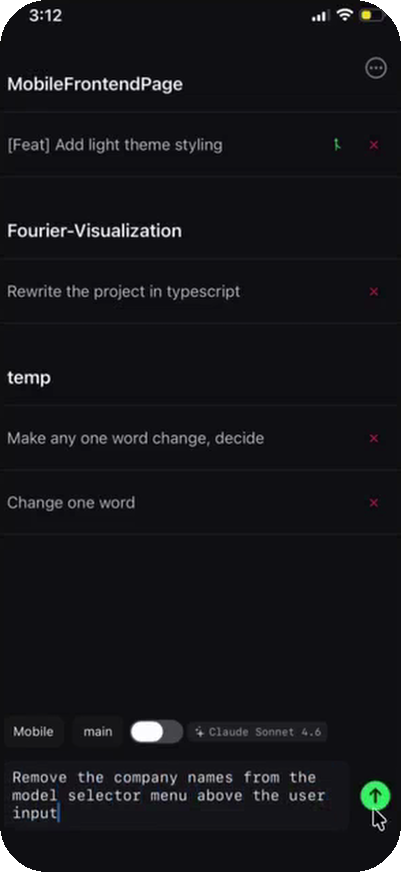 Typing a prompt